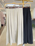 Summer Pleated Long Skirts With Belt